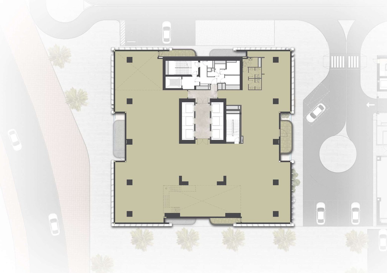 Duplex office, 54th floor