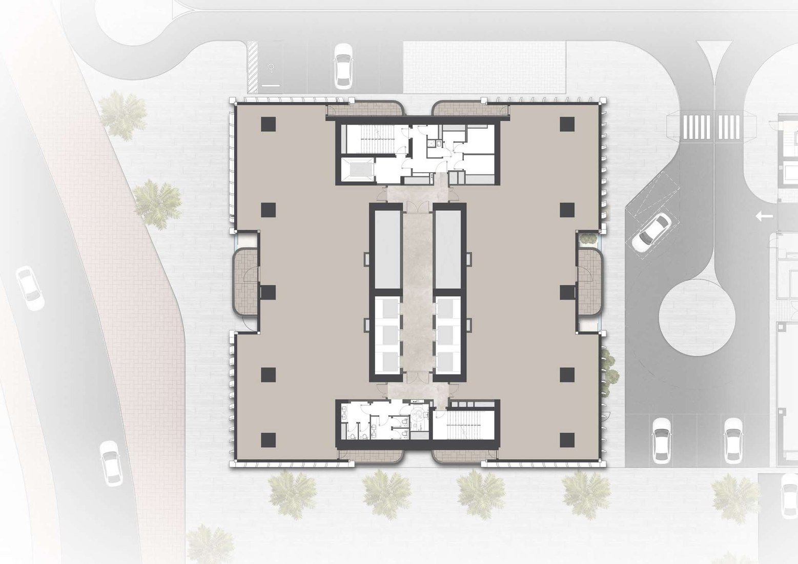 Office, 2 a floor, Typical floor plan
