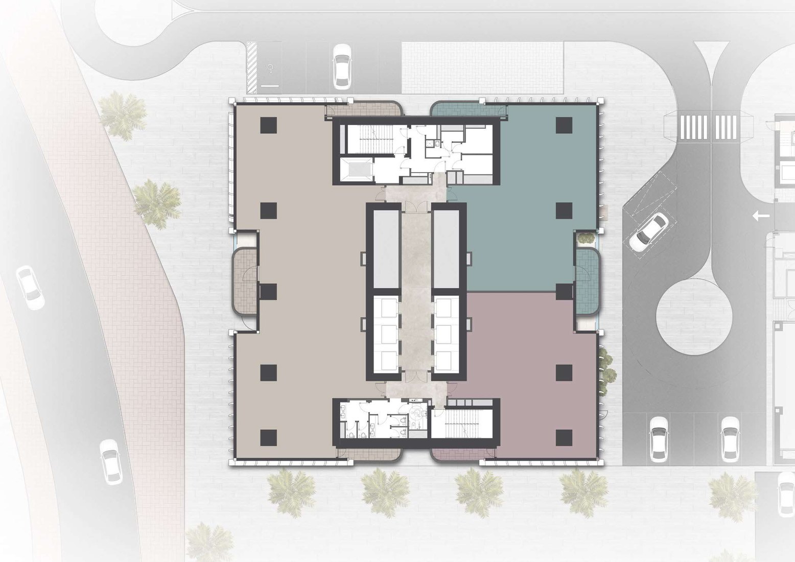 Office, 3 a floor, Typical floor plan