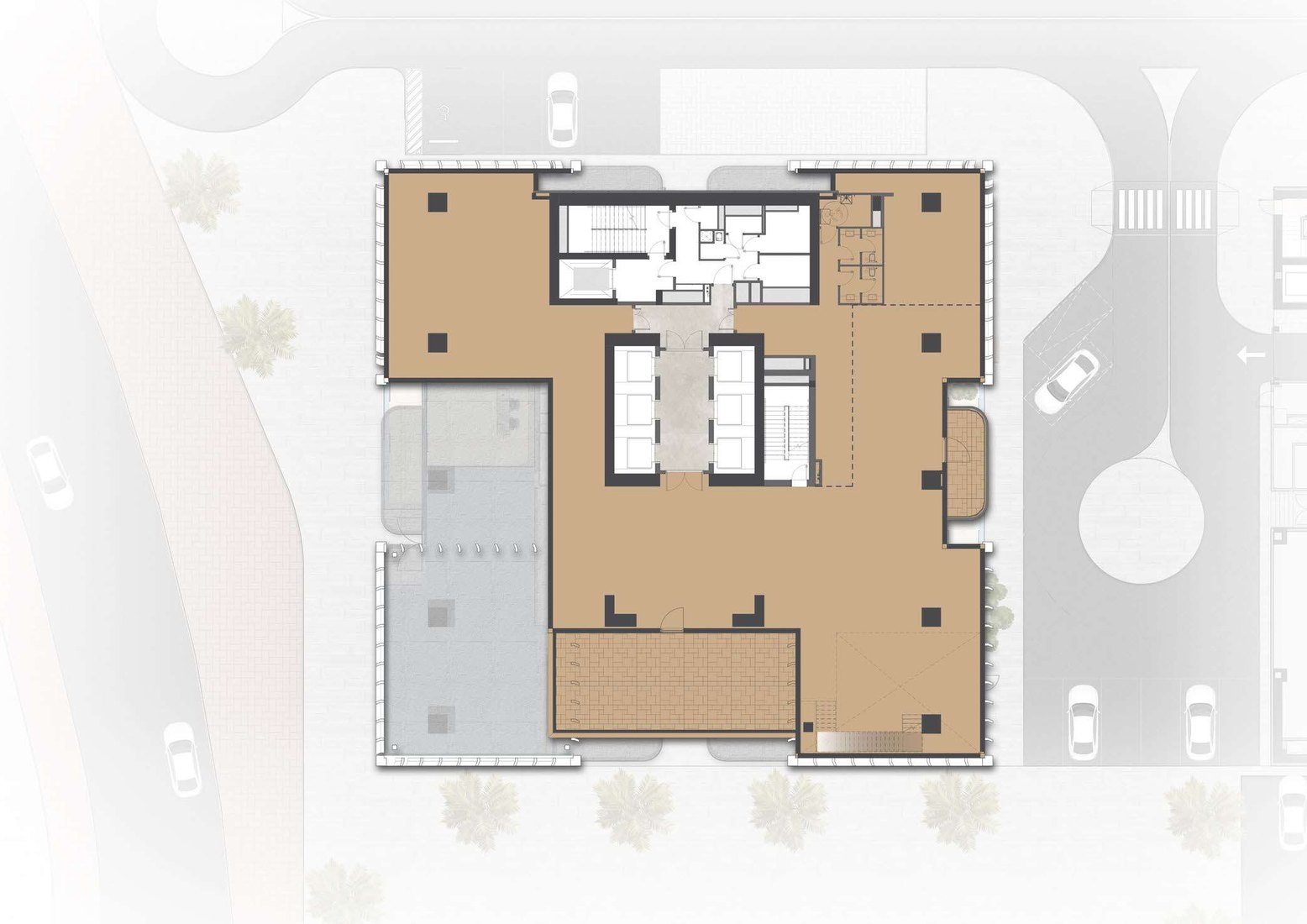 Triplex office, 56th floor